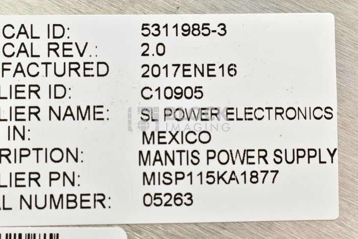 5311985-3 - GE - X-Ray - Mantis AC-DC Converter | Block Imaging
